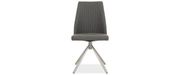 Argento Steel Grey Swivel Dining Chair