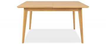 Kona Natural Light Oak Wooden 1.4m Extending Rectangular Dining Table