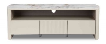 Avorio Cream TV Unit with LED Lighting