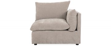 Hygge Grey Fabric Right Arm Sofa Piece