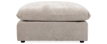 Hygge Grey Fabric Footstool