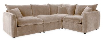 Jade Taupe Fabric 4 Piece Corner Sofa