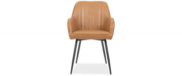 Riga Tan Faux Leather Dining Chair