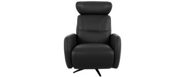 Alexio Black Leather Power Recliner Armchair