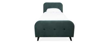Evie Teal Velvet 3ft Single Bedframe