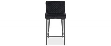 Jasper Black Velvet Barstool