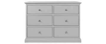Amelia Grey Wooden 6 Drawer Dresser