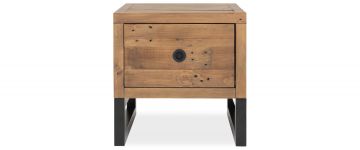 Quest Dark Pine Wooden Lamp Table
