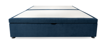 Respa 4ft 6 Double Half Opening Malta Fabric Divan Base in Navy