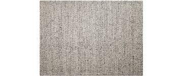 The-Braid Ivory Grey Large Hand Made Wool Rug - 160cm x 230cm