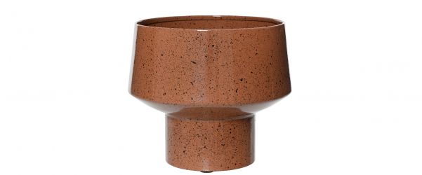 Planter Terra Brown Iron Plant Pot - 16cm