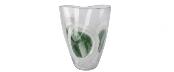 Glass-Vase with Green tones