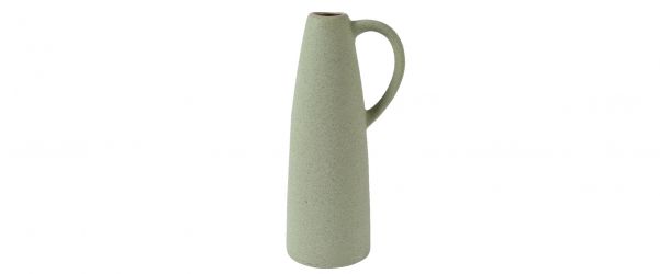 Vase Olive Green round stoneware