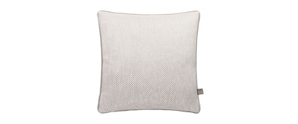 Anna Cream & Silver Jacquard Cushion - 43cm x 43cm