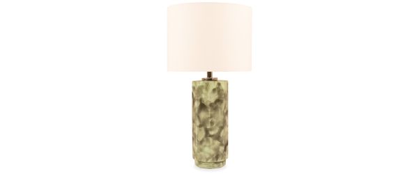 Shoal Green Glass Table Lamp