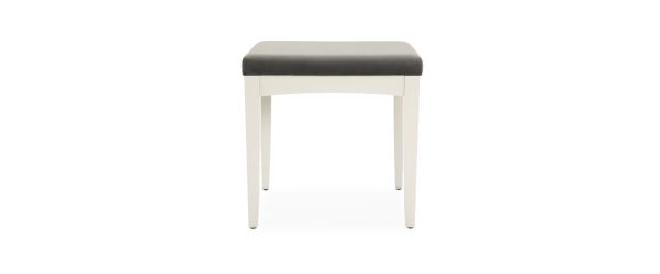 Whitby-Scandi Grey Fabric Dressing Table Stool