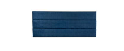 Respa Silhouette 4ft Small Double Malta Fabric Headboard in Navy