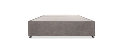 Kaymed 5ft King 4 Drawer Fabric Divan Base in Silver