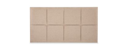 Liffey 4ft Small Double Standard Height Kirsty Oatmeal Fabric Headboard