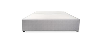 Respa 4ft Small Double Malta Fabric Divan in Steel Grey