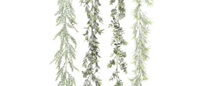 Snowy Green Garland Assorted - 180cm