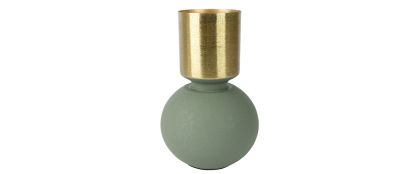 Mint & Gold Vase - 27cm