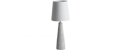Catalano White Ceramic Table Lamp 27cm x 27cm x 71.5cm