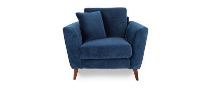 Kendal Navy Velvet Armchair