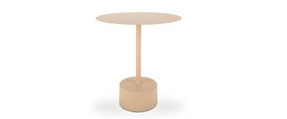 Nowa Sand Brown Iron Side Table