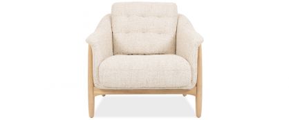 Adley Wheat Fabric Accent Armchair