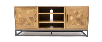 Indus Rustic Oak Entertainment Unit
