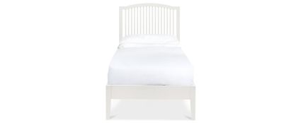 Ashby White Wooden 3ft Single Bedframe