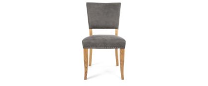 Indus Dark Grey Fabric Dining Chair