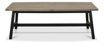 Camden Weathered Oak & Peppercorn Extending Dining Table (6-8 Seats)