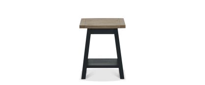 Camden Weathered Oak & Peppercorn Lamp Table