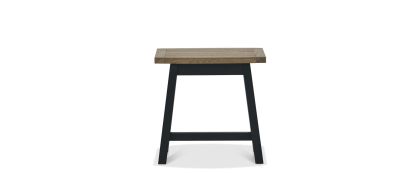 Camden Weathered Oak & Peppercorn Side Table