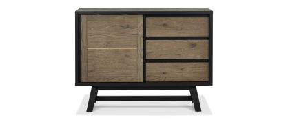 Camden Weathered Oak & Peppercorn Narrow Sideboard