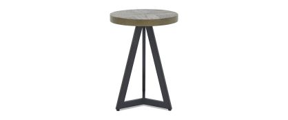 Ellipse Fumed Oak Lamp Table 