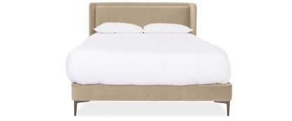Cassius Sand Velvet 5ft King Bedframe