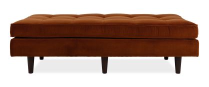 Scott Dune Velvet Ottoman