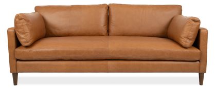 Gemma Charme Cigar Leather 3 Seater Sofa