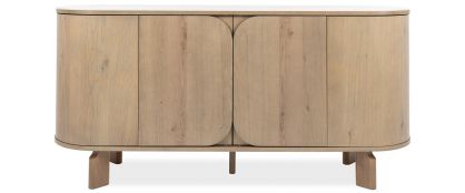 Duo Grey Ceramic & Wood Sideboard