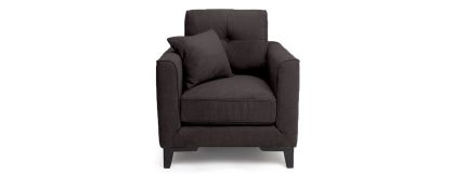 Inspire Charcoal Velvet Armchair