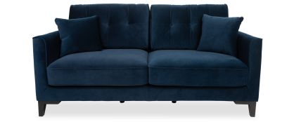 Inspire Navy Velvet 2 Seater Sofa