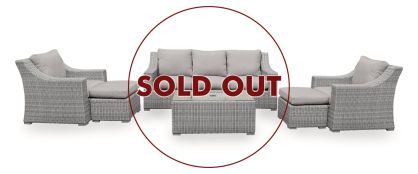 Hampton 3 Seater Sofa, 2 Armchairs, Coffee Table and 2 Footstool Set