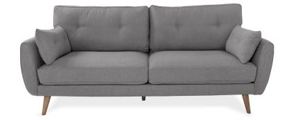 Anderson Grey Fabric 3 Seater Sofa