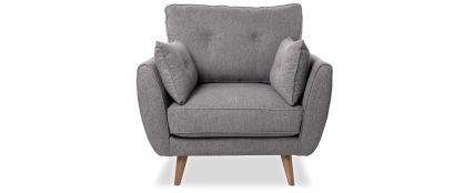 Anderson Grey Fabric Armchair
