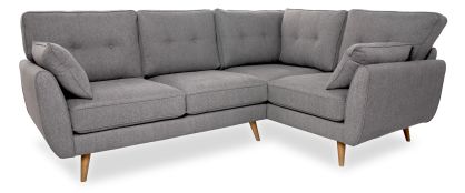 Anderson Grey Fabric 2.5L/1.5R Corner Sofa 