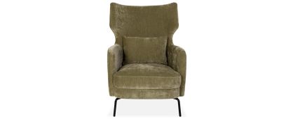 Silas Amigo Green Fabric Armchair