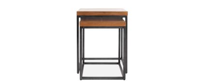 Hudson Smoked Oak Nest of Tables